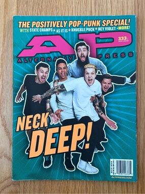 Alternative Press magazine issue 333.1 Apr 2016 Neck Deep band cover
